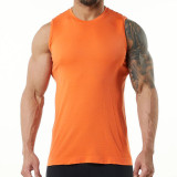 Men's sports vest summer sleeveless fitness suit men's running yoga breathable quick drying fitness vest men's style