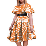 Cross border Amazon Spring/Summer New European, American, and African Women's Wear Temperament Commuting, Slim Fit, Large Size Dress for Women