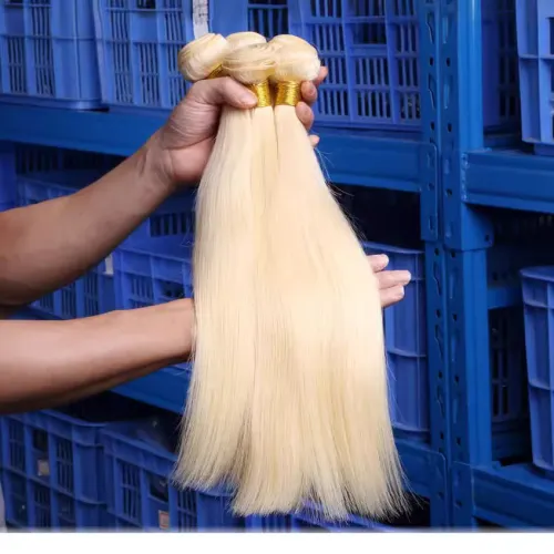 95g 613 straight human hair bubble hair curtains, Xuchang wig hair strips, human hair bundles