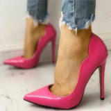 Cross border New High Heels, Shallow Mouth Shoes, Pointed Shoes, Multi Color Single Shoes, European and American Cross border Foreign Trade Large Size, Thin Heel Women's Shoes