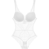 Lace seductive transparent European and American tight sexy jumpsuit French sexy jumpsuit