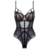 New sexy and seductive lace bra from Europe and America, tight fitting and micro shaping jumpsuit, French slim fit jumpsuit