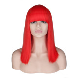 Cross border foreign trade European and American fashion bobo wigs Amazon Africa best-selling color shoulder length wig headbands