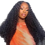 Front lace wig, European and American women's African small curly wig cover, long curly hair matte cross-border black wig head cover