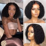 New small curly wig, European and American women's wig, fluffy African small curly hair, wrapped in high-temperature silk short curly hair head