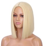 Cross border European and American fashion wigs, women's collarbone straight hair wigs, full head sets, hot selling wig manufacturers in Africa, in stock