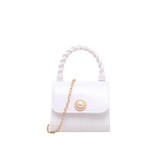 Mini bag, women's new fashionable pearl, single shoulder crossbody, hand-held jelly bag, cross-border foreign trade wholesale