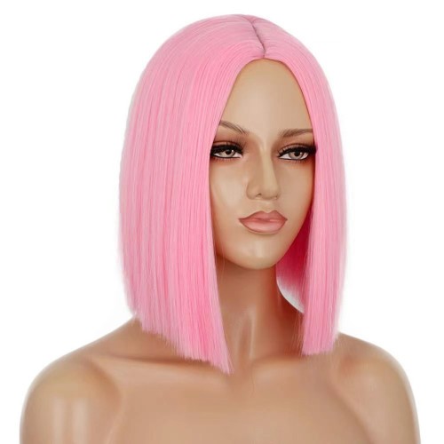 Cross border European and American fashion wigs, women's collarbone straight hair wigs, full head sets, hot selling wig manufacturers in Africa, in stock