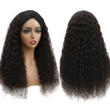 12Grade Headband Curly Wig 100%Human Hair Brazilian Wig