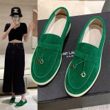 European and American Foreign Trade New Single Footwear High end Lefu Bean Shoes Women's Small Fragrant Style Footwear Rubber