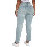 Cross border HSF2762 Amazon exclusively offers new styles of fashionable and versatile casual straight leg pants for Europe and America