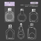 Ins transparent bottle sticker DIY dry flower Spring bookmark student kids baby creative plant embossing children's handmade specimen making film
