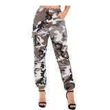 Cross border HSF2314 Amazon specializes in European and American fashion slim fit camouflage printed comfortable casual small foot workwear pants