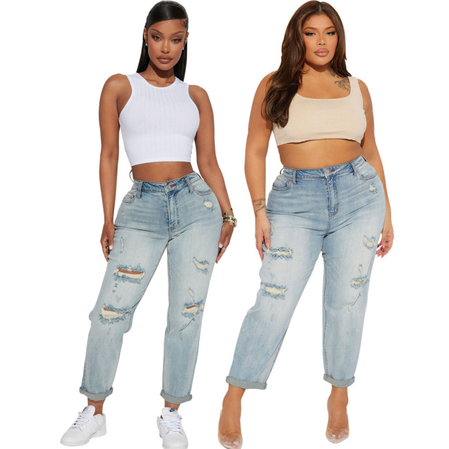 Cross border HSF2762 Amazon exclusively offers new styles of fashionable and versatile casual straight leg pants for Europe and America