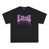 MADEEXTREME 270G Cotton Street China-Chic Illusory Letter Print Casual Men's Short Sleeve T-shirt