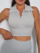 Grey sleeveless top (including chest pad)