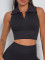 Black sleeveless top (including chest pad)