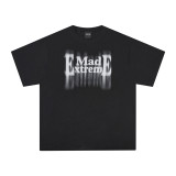 MADEEXTREME 270G Cotton Street China-Chic Illusory Letter Print Casual Men's Short Sleeve T-shirt