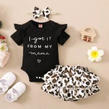New born fairy style summer clothing baby clothes jumpsuit shorts set flower summer clothing cute little princess