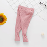 Boys and Girls Baby Underpants Spring and Autumn Multi Solid Color Baby Pants Medium Thick Pure Cotton Children's jumpsuit with Pit Strips