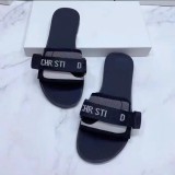Flip flops female summer wear embroidered letters flat bottom leisure Velcro foreign trade beach sandals