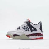 Chunyuan AJ4 children's shoes, boys and girls Qiao 4 basketball shoes, casual and breathable middle and large children's lace up sports shoes