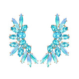 Famous Brand Wings Shape Simple Earrings Fashion Bohemian Rhinestone Diamond Earrings