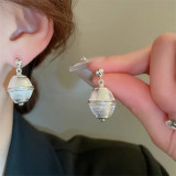 Fashion personalized round beads striped lantern design earrings earrings earrings 2023 new wholesale women
