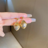 Fashion personalized round beads striped lantern design earrings earrings earrings 2023 new wholesale women