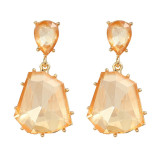 Fashion party accessories wholesale color irregular rhinestone pendant earrings for women