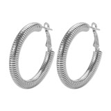 Hip hop personalized geometric spiral twined circle earrings fashionable hot-selling women's earrings
