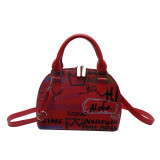Online Shopping Sac A Main Cute Tote Purse Messenger Graffiti Shell Bags Shoulder Small Handbags Ladies Hand Bag