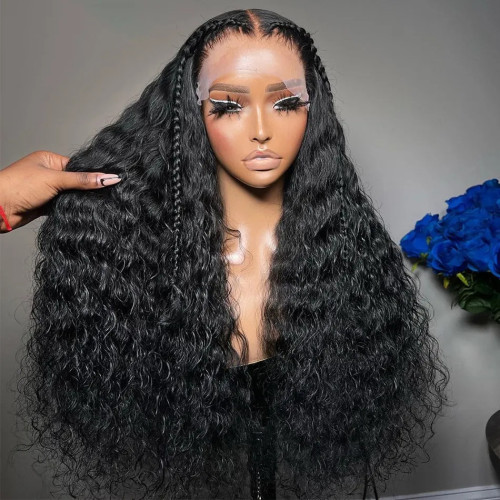 13*4 deep wave lace front wig huamn hair wigs 150%density