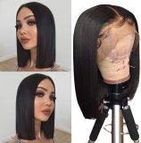 13*4 Straight Bob Lace Front Wigs Remy Human Hair Wig
