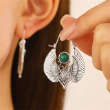 Retro Egyptian ethnic style Holy moth wings pendant earrings gypsy tribal women's earrings