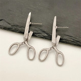 New design alloy scissors pendant earrings women's personalized earrings jewelry wholesale