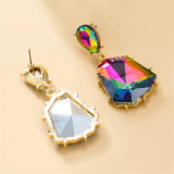 Fashion party accessories wholesale color irregular rhinestone pendant earrings for women