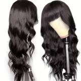 Body Wave Full Machine Made Human Hair Wigs None Lace wig