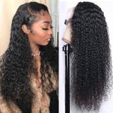 Human Hair 13*4 Jerry Curly Lace Front Wig for Black Women