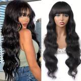 Body Wave Full Machine Made Human Hair Wigs None Lace wig