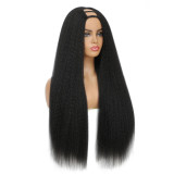 Kinky Straight U Part Wig Human Hair Wigs Natural Hairline