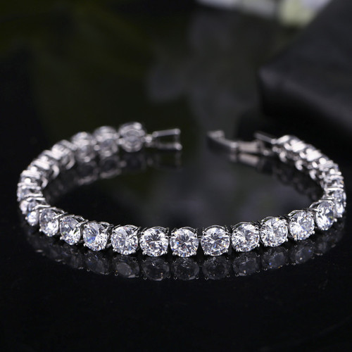 AliExpress Hot Selling European and American Handicrafts Fashion Bracelets Selected AAA Zircon Exquisite Craftsmanship Handicrafts Wholesale