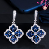 E0311 Multi color optional cross-border jewelry, fashionable and creative women's earrings, high-end 3A zircon earrings, one for shipping