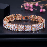 European and American high-end zircon bracelets, super sparkling bracelets, foreign trade high-end crystal jewelry wholesale