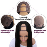 U part Straight Lace Front Wig human hair remy hair wigs
