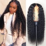 Jerry Curly 13×6 Lace Front Wig Human Hair Natural Color
