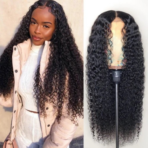 Jerry Curly 13×6 Lace Front Wig Human Hair Natural Color