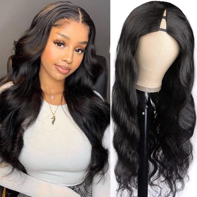 V Part Body Wave Wig Remy Human Hair Wigs for Women