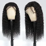 13*6 water wave lace Front human hair wig with baby hair