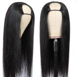 U part Straight Lace Front Wig human hair remy hair wigs